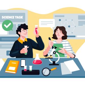 University Science Lab Illustration (AI)